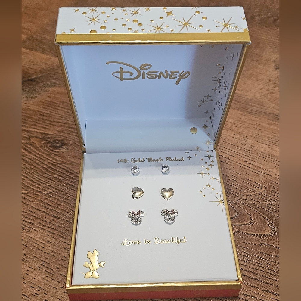 Disney Gold and Silver Earring Set